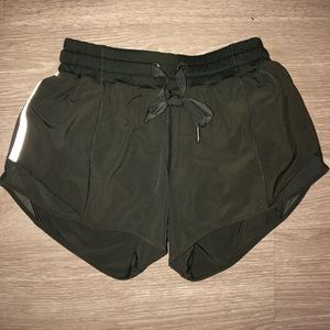 Olive Green Lululemon Hotty Hot Long Short